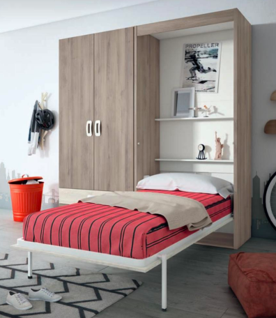 Cama abatible y armario · Cama abatible · Armario ·Dormitorio Juvenil · Dormitorios · Camas abatibles · MLC Muebles · Tienda de muebles · Tienda online · Tienda de muebles en Tenerife · Canarias