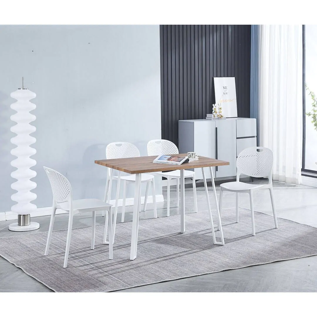 MESA JANSEN 100 PATA BLANCA METAL